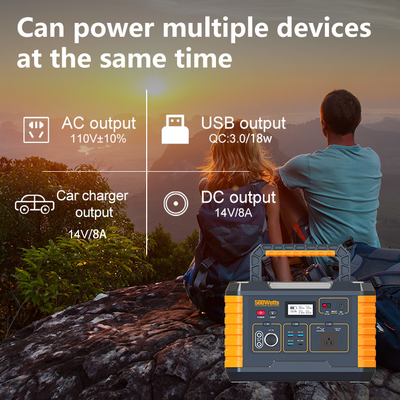 alimentation de l'énergie 50/60Hz portative extérieure, centrale 500w portative avec le panneau solaire