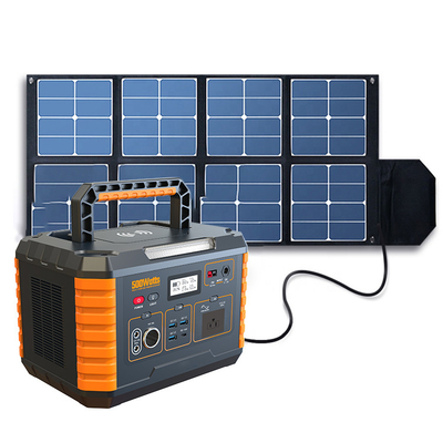 alimentation de l'énergie 50/60Hz portative extérieure, centrale 500w portative avec le panneau solaire