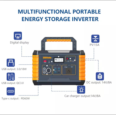 Centrale mobile de MPPT LiFePO4, approvisionnement de puissance de la batterie 3.7V pour le camping