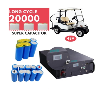 Banque de batterie de chariot de golf du lithium 100AH avec BMS Rechargeable Portable
