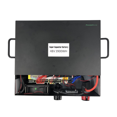 Couleur noire profonde d'installations de batterie de télécom du cycle 3900WH renouvelable