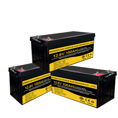 Lithium profond Ion Battery 12.8V 100Ah de cycle du CEI 62619 pour le système solaire