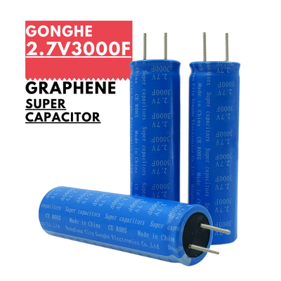 18650 batterie de 2.7v 3000f Graphene Supercapacitor pour le rassemblement à énergie solaire
