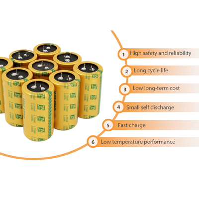 Cellule de supercondensateur enfichable 2,7 volts 500 Farad Remplacer les piles