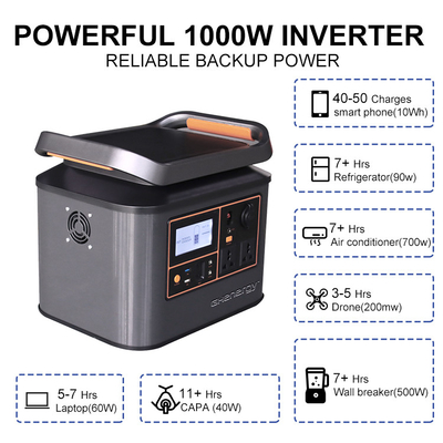 centrale solaire portative de 500W 1000W pratique pour le camping